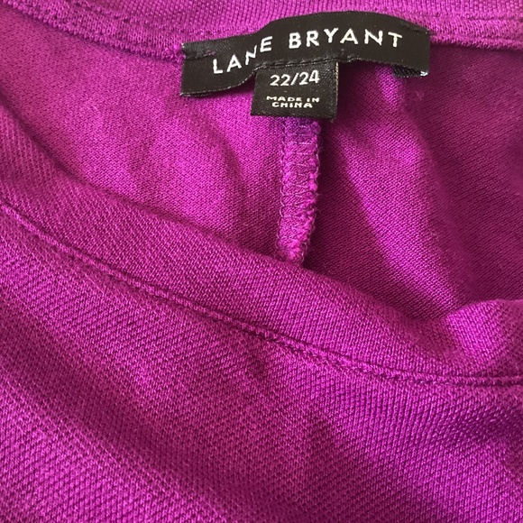Ladies Lane Bryant Purple Blouse Short Sleeve Size 22/24 - Picture 3 of 6